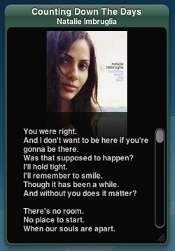 TunesTEXT: Widget para obtener al instante la letra de la canción que suena en iTunes