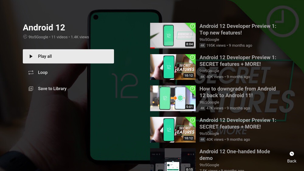 YouTube para Android TV estrena nueva interfaz en las listas de ...
