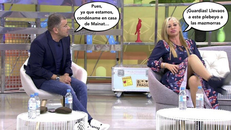Belén Esteban remueve su monumental bronca con Jorge Javier Vázquez, que busca su sustituta: "te van a pedir que abdiques como Princesa del pueblo"