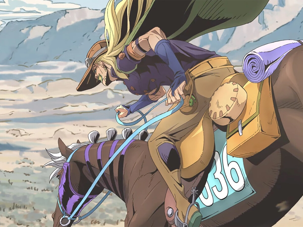Gyro's intense gaze before the competition