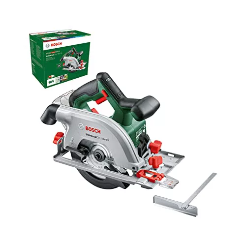 Bosch sierra circular a batería UniversalCirc 18V-53 (para serrar con precisión en madera; profundidad máx. de corte: 53 mm; sistema de 18 V; no incluye la batería)