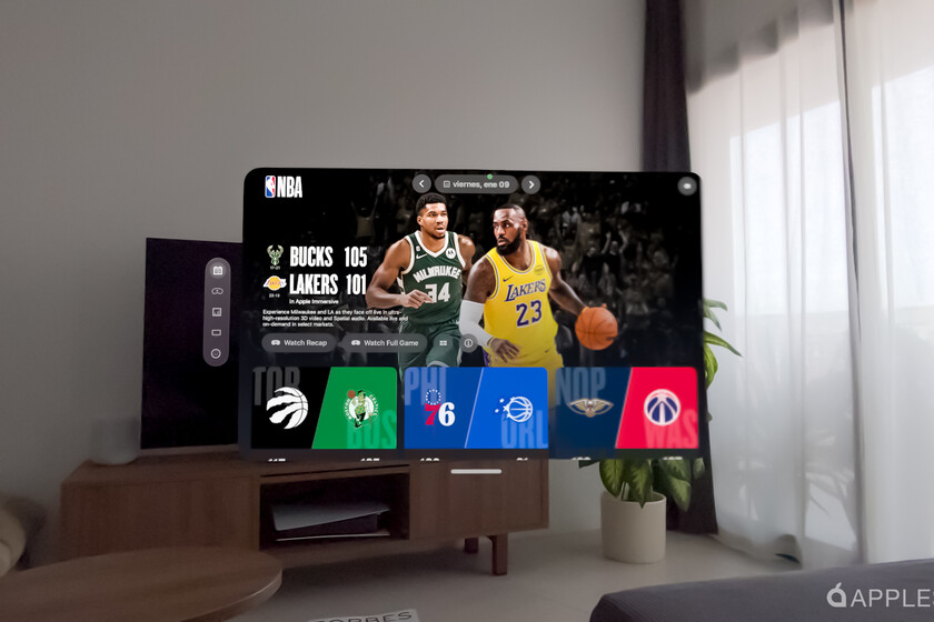 Ver los partidos del Real Madrid con las Apple Vision Pro va a ser una locura. Lo sé porque ya he visto los de la NBA