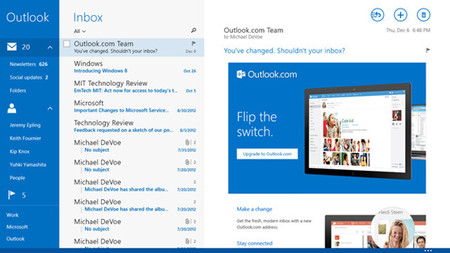 Microsoft ha mejorado la aplicación de correo de Windows 8.1 pensando en la empresa