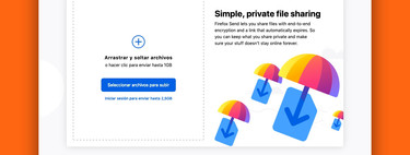 Firefox Send te permite enviar archivos cifrados de 2,5GB con varios métodos de autodestrucción