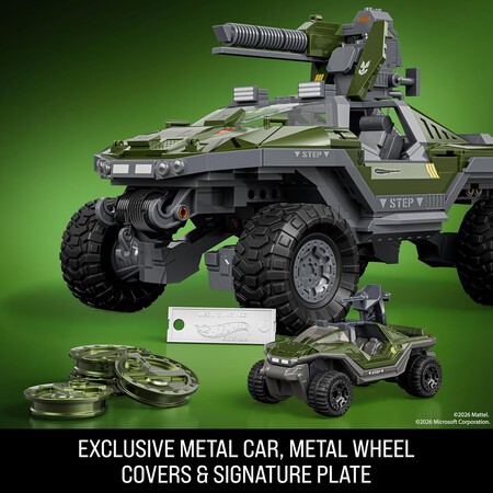 Mattel Brick Shop Hot Wheels Halo Unsc