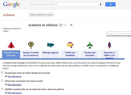 Academia de Google AdSense para mejorar el rendimiento publicitario