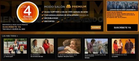 Antena 3 inaugura su Modo Salón Premium, otro servicio de TV a la carta por Internet insustancial