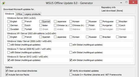 Nueva versión de WSUS Offline para permitir actualizar también Windows 8