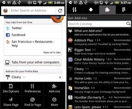 Firefox 8 para Android ya disponible