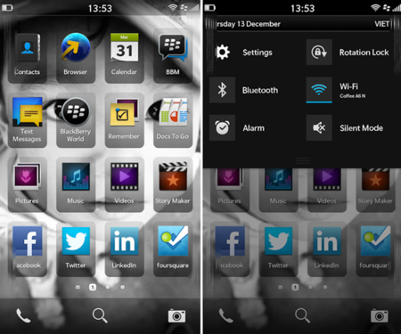 BlackBerry 10, nuevas imágenes de la interfaz. 70.000 aplicaciones en el estreno
