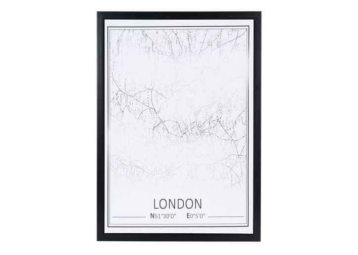 Canva enmarcada London 50 x 70 cm