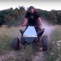 Un youtuber se ha adelantado a Tesla fabricando su propio Cyberquad eléctrico, ¡y puede remolcar un Humvee!