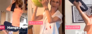 91 años y más en forma que nunca: el increíble estado físico de esta nonagenaria que da mil vueltas a muchos de 30