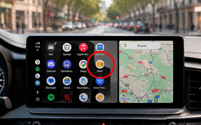 Android Auto Google Meet Portada