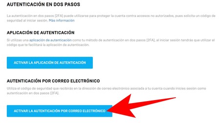 Activar La Autenticacion Por Correo Electronico