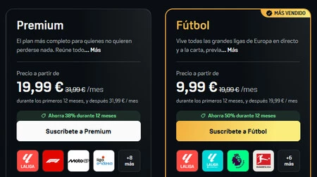 Oferta Dazn Premium Futbol