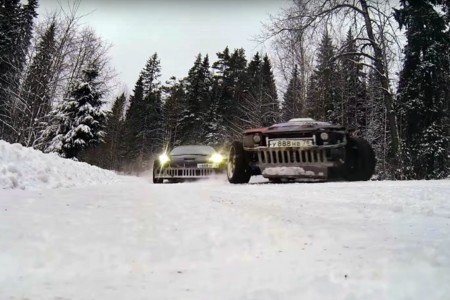 Una nueva batalla drifter en la estepa rusa: Corvette C6 Vs Supra