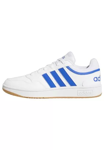 Zapatillas Adidas Hombre Hoops 3.0 Low Classic Vintage Shoes, Cloud White / Royal Blue / Gum, 40 2/3 EU