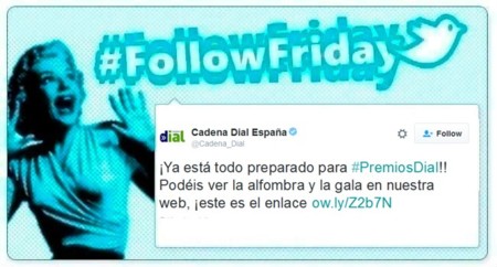 #FollowFriday de Poprosa: Los premios Cadena Dial se vieron en las redes