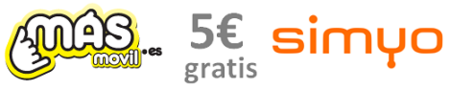 Cinco euros gratis por traer amigos a MásMóvil o Simyo