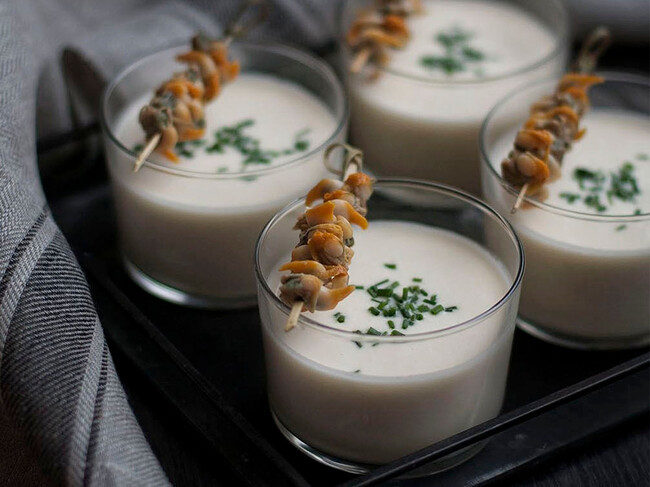 Crema Esparragos Berberechos