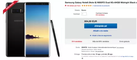 Ebay Note 8
