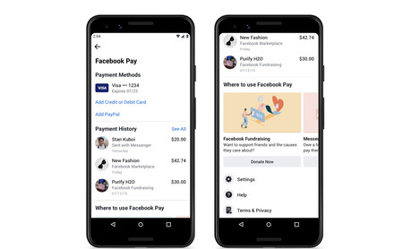 Facebook te mostrará anuncios utilizando tu historial de pagos de Facebook Pay