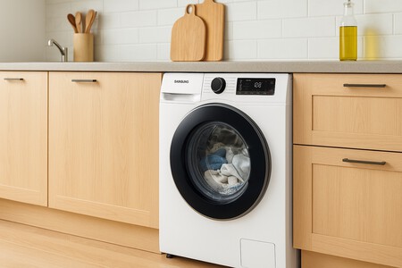 una secadora en la cocina