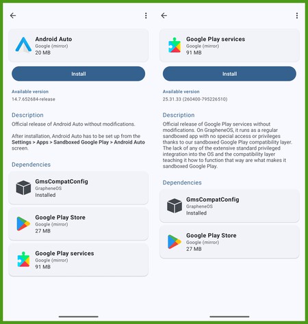 App Store GrapheneOS