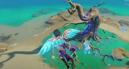 Dónde encontrar los Cerezos del Trueno en Genshin Impact