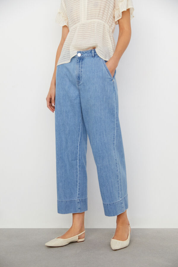 Pantalón vaquero palazzo Pantalón vaquero palazzo