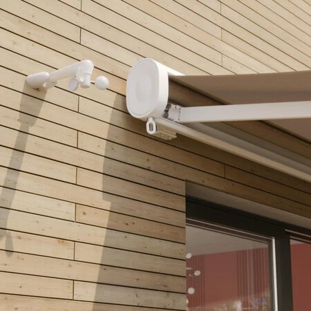 Toldo y sensor de viento