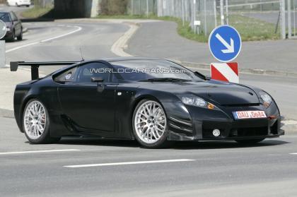 Lexus LF-A de carreras cazado en el Ring