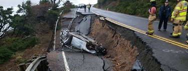 Roba un Kia, huye y no hace caso al cartel de “carretera cortada”… Sí, lo que tenía que pasar, pasó