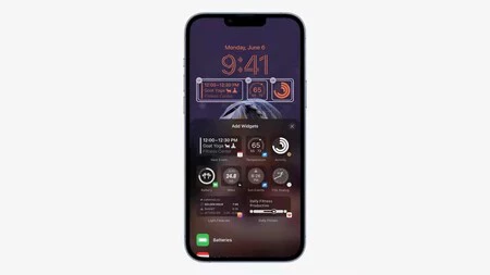 iOS 16 pantalla widgets