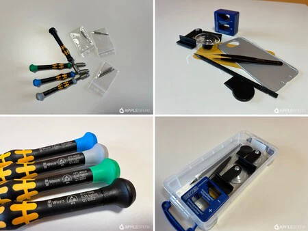 ドライバーや各種工具。