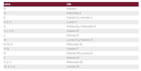 Calendario Bienestar Julio Agosto 2025