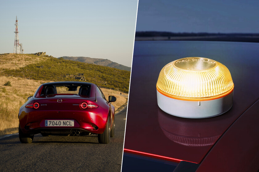 Sí, el año que viene voy a llevar la baliza V-16 porque me obligan. Ni se me ocurre tirar los triángulos