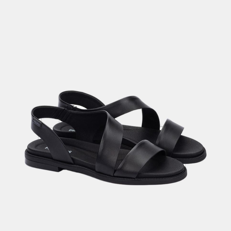 Pikolinos
Sandalias planas de mujer en piel Negro Pikolinos