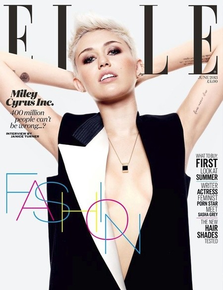 Miley Cyrus de postureo total en Elle