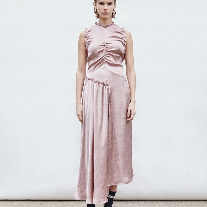 Sfera - Vestido efecto arrugado.