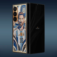 El "cromo" del Mundial más exclusivo es el nuevo plegable de Samsung, chapado en oro y pensado para los fans de Messi 