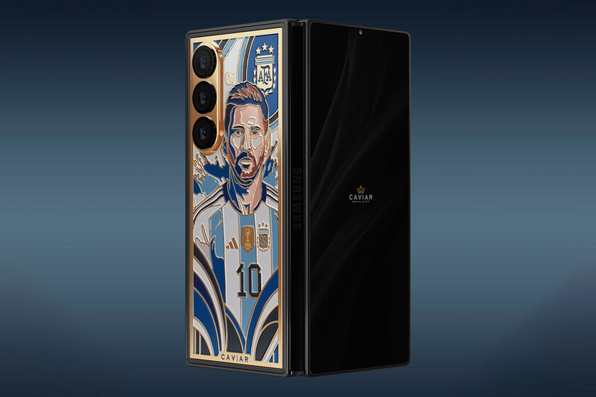 El "cromo" del Mundial más exclusivo es el nuevo plegable de Samsung, chapado en oro y pensado para los fans de Messi