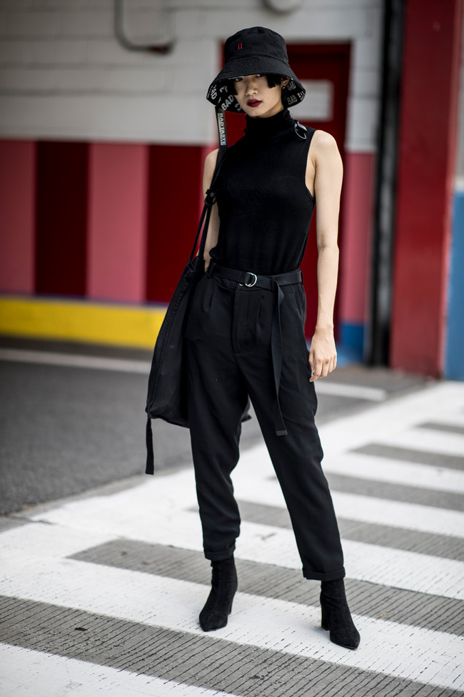 street style nyfw negro