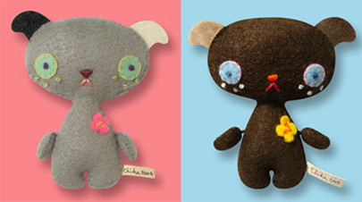 Animales de fieltro Chikagraphy