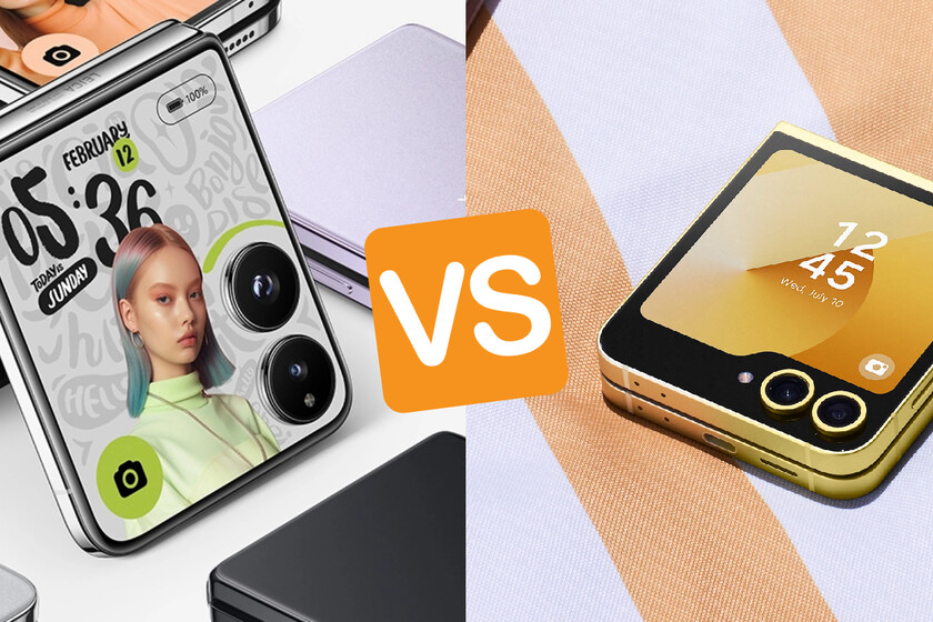 Comparativa entre el Xiaomi MIX Flip y el Samsung Galaxy Z Flip6