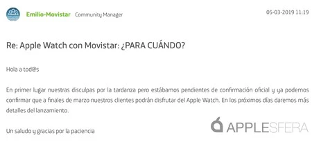 Apple Watch 4g モビスター