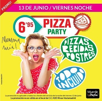 Muerde la Pasta tiene nueva promoción para el viernes 13 de junio, y la cosa va de pizzas