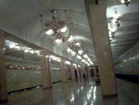 Una estación de metro en Tashkent
