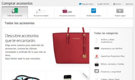 Los accesorios pasan a tener su propia sección principal en la Apple Store online